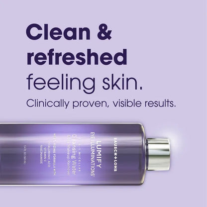 LUMIFY Eye Illuminations 3-In-1 Micellar Cleansing Water & Eye Makeup Remover (Pack of 2)