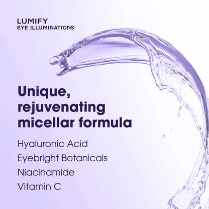 LUMIFY Eye Illuminations 3-In-1 Micellar Cleansing Water & Eye Makeup Remover (Pack of 2)
