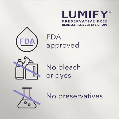 LUMIFY Redness Reliever Preservative Free Eye Drops